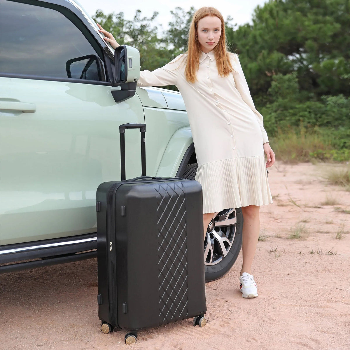 Diamond 3-Piece Expandable Luggage Set