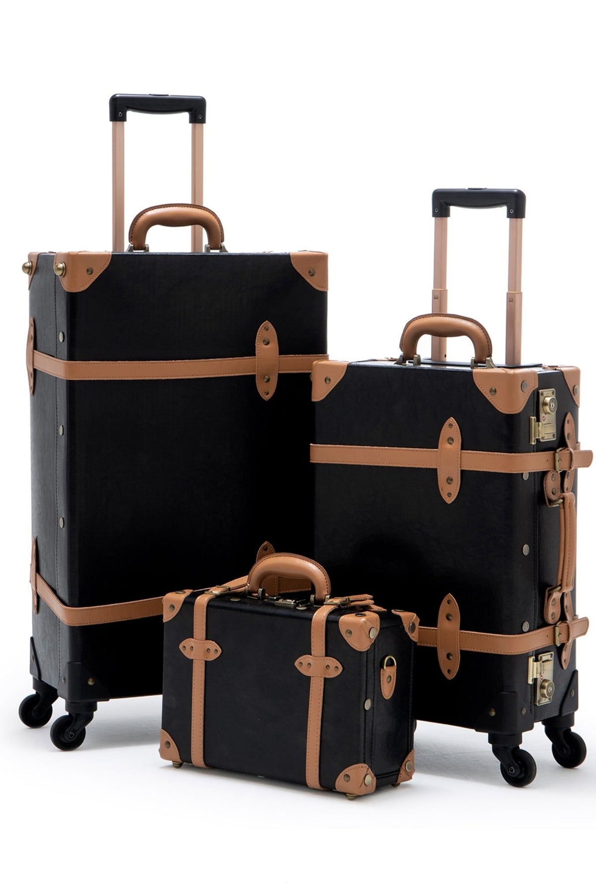Minimalism 3-Piece Luggage Set – Black