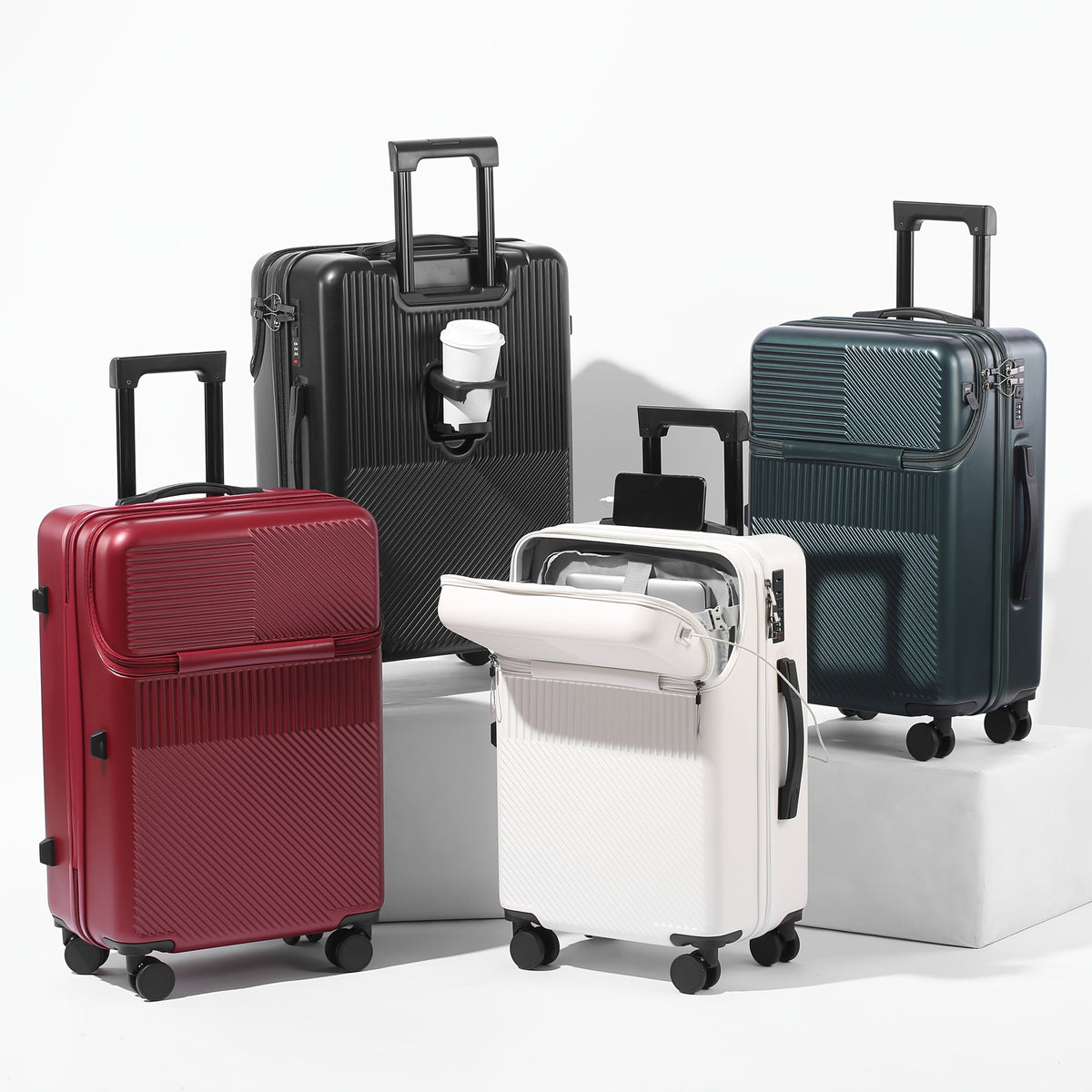 Hardside Carry-On Suitcase with USB Port & TSA Lock