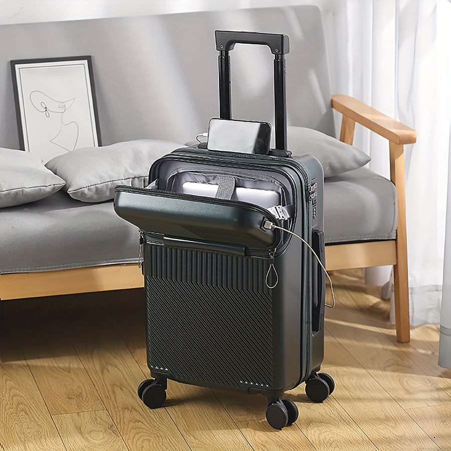 Hardside Carry-On Suitcase with USB Port & TSA Lock