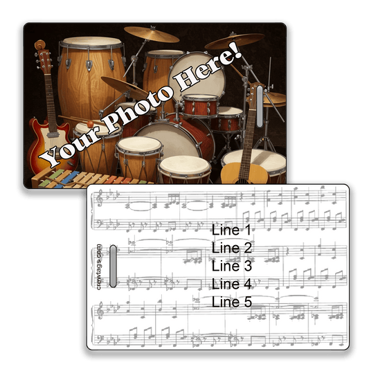 Custom Photo Music Lovers’ Luggage Tags - Crew Tags