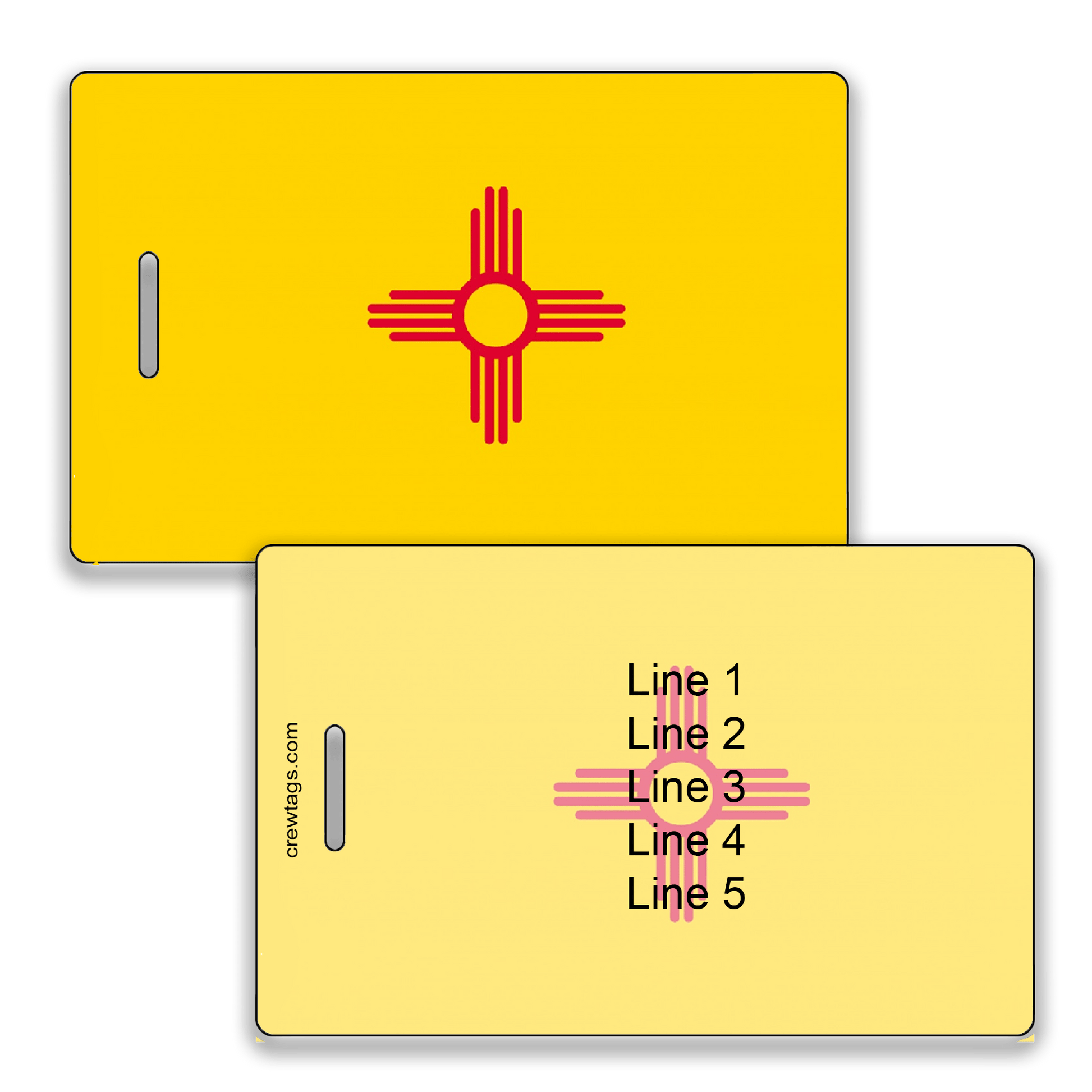 New MexicoFlag Luggage Tags - Crew Tags