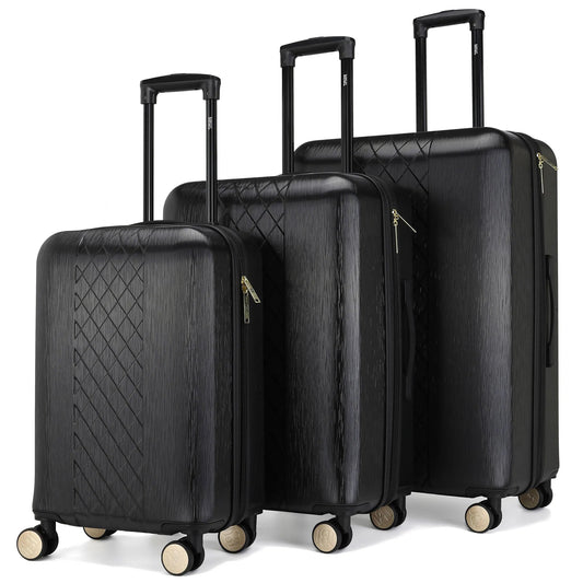 Diamond 3-Piece Expandable Luggage Set