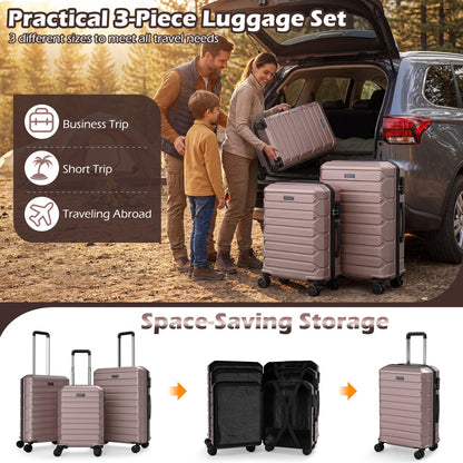 3-Piece Hardside Luggage Set