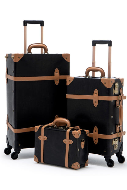 Minimalism 3-Piece Luggage Set – Black