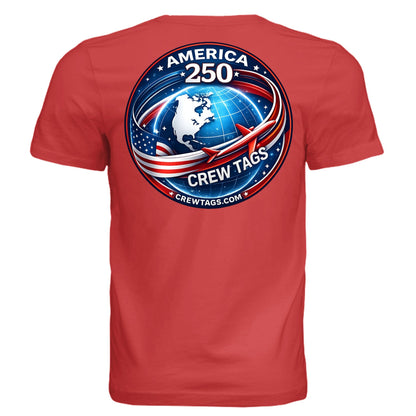America 250 Red T-Shirt Back