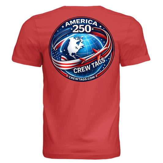 America 250 Red T-Shirt Back