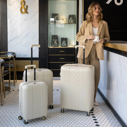 Diamond 3-Piece Expandable Luggage Set