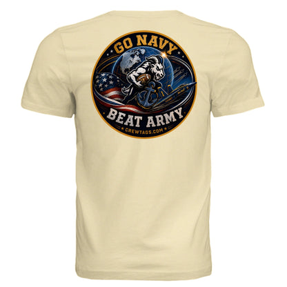Go Navy Beat Army T-Shirt Yellow Gold Back