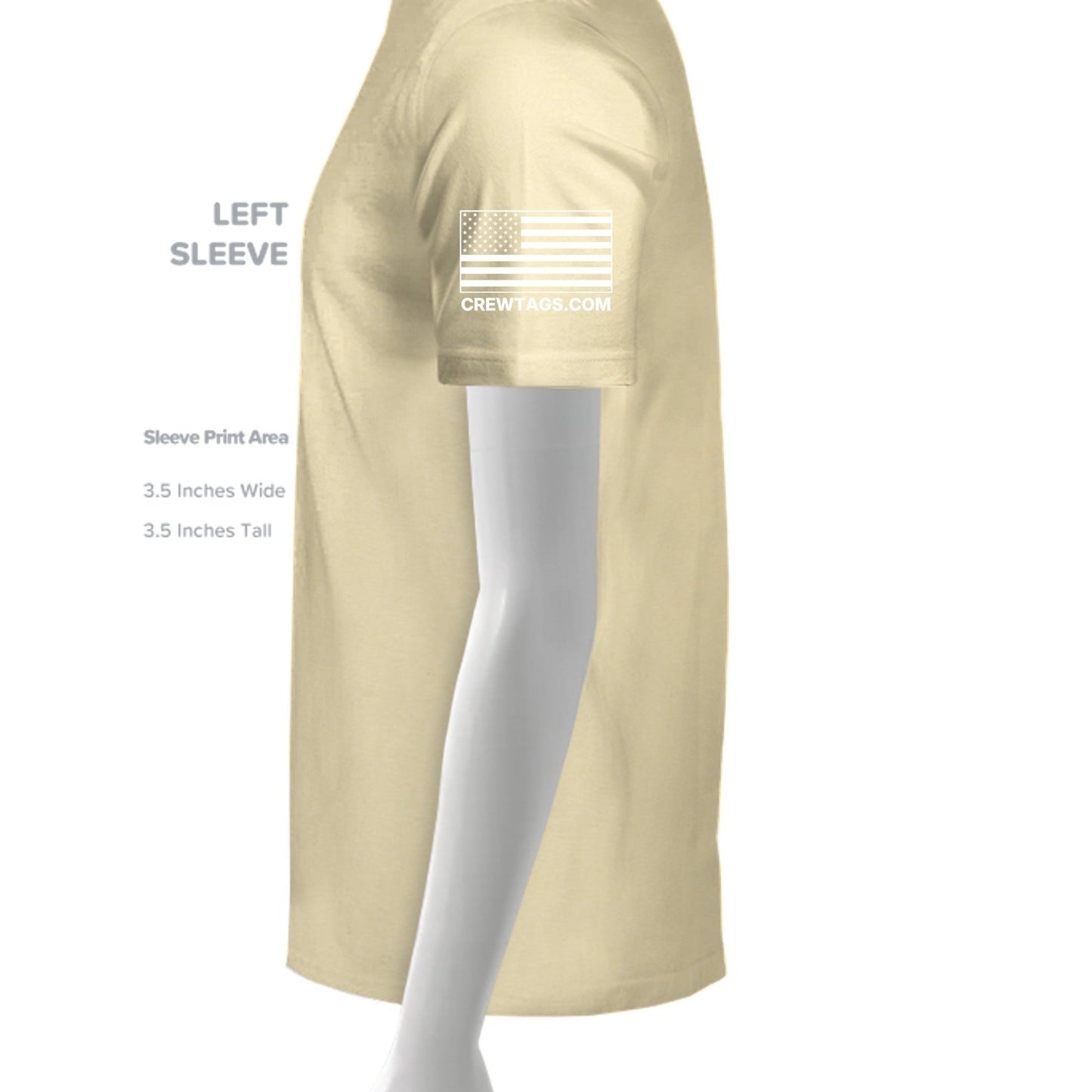 Go Navy Beat Army T-Shirt Yellow Gold Left Sleeve