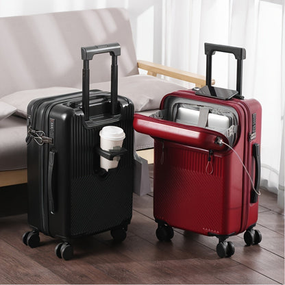 Hardside Carry-On Suitcase with USB Port & TSA Lock