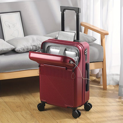 Hardside Carry-On Suitcase with USB Port & TSA Lock