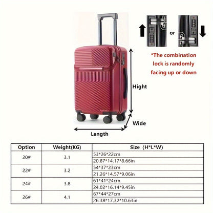 Hardside Carry-On Suitcase with USB Port & TSA Lock