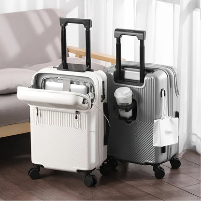 Hardside Carry-On Suitcase with USB Port & TSA Lock