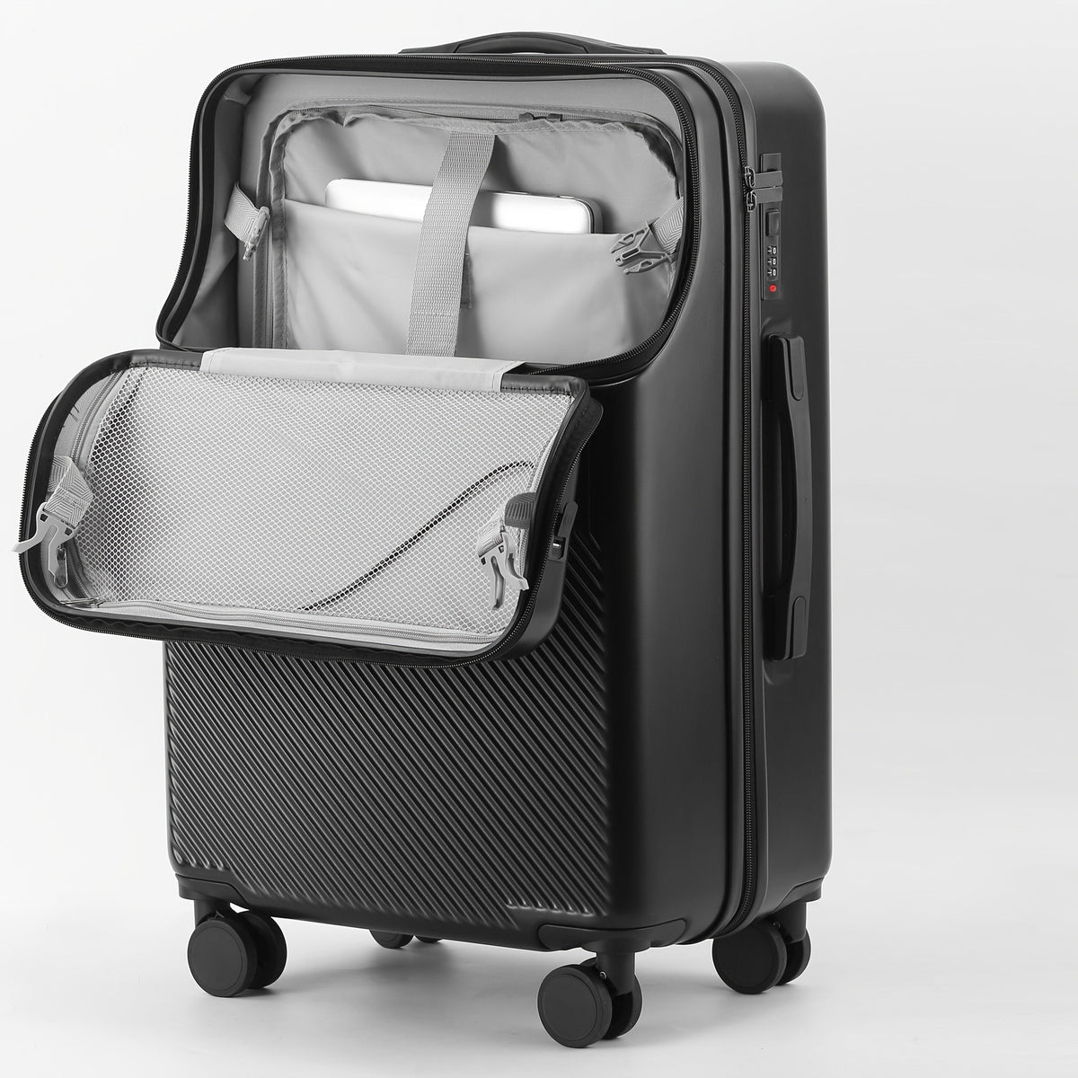 Hardside Carry-On Suitcase with USB Port & TSA Lock