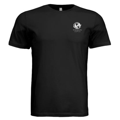 POW MIA patriotic tribute shirt front view black triblend
