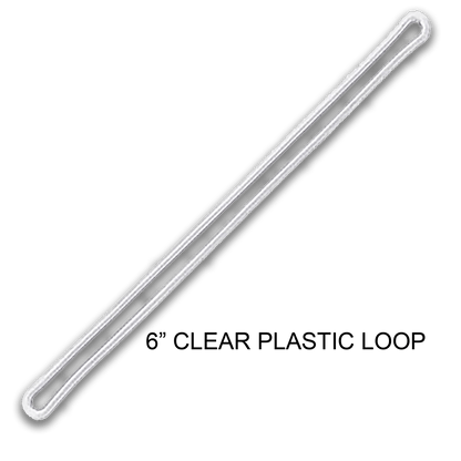 6-inch Clear Plastic Loop