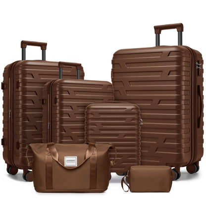 Hardside Luggage Set and Duffel Bags (6-Piece)