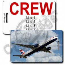 BRITISH AIRWAYS 777-336 CREW TAGS