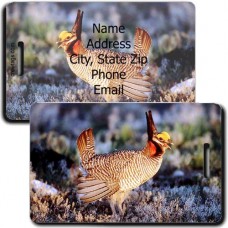 PRARIE CHICKEN LUGGAGE TAGS