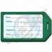 BUSINESS CARD HOLDER LUGGAGE TAG - GREEN