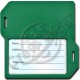 BUSINESS CARD HOLDER LUGGAGE TAG - GREEN