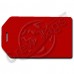 BUSINESS CARD HOLDER LUGGAGE TAG - RED