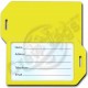 BUSINESS CARD HOLDER LUGGAGE TAG - YELLOW