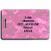 DIGITAL CAMOUFLAGE LUGGAGE TAGS - PINK