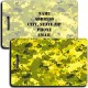 DIGITAL CAMOUFLAGE LUGGAGE TAGS - YELLOW