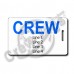 CREW TAGS WITH BLUE CREW ON BOTH SIDES
