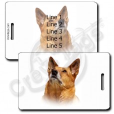 AUSTRALIAN CATTLE DOG LUGGAGE TAG - RED