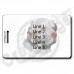 CLUMBER SPANIEL LUGGAGE TAGS