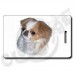 JAPANESE CHIN LUGGAGE TAGS - RED & WHITE