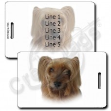 SILKY TERRIER LUGGAGE TAGS