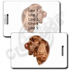 SUSSEX SPANIEL LUGGAGE TAGS