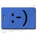 CLASSIC SMILEY EMOTICON LUGGAGE TAG :-) BLUE