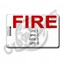 AIRCRAFT RESCUE & FIREFIGHTING LUGGAGE TAGS (ARFF) - FIRE BACK