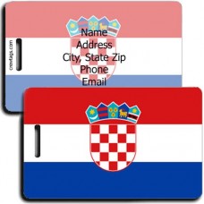 CROATIA FLAG LUGGAGE TAGS