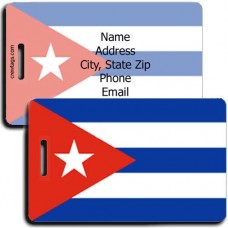 CUBA FLAG LUGGAGE TAGS