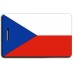 CZEC REPUBLIC FLAG LUGGAGE TAG