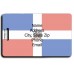 DOMINICAN REPUBLIC FLAG LUGGAGE TAGS