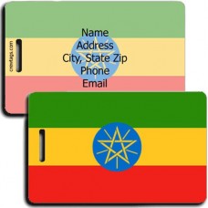 ETHIOPIA FLAG LUGGAGE TAGS