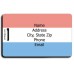 LUXEMBOURG FLAG LUGGAGE TAGS