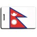 NEPAL FLAG LUGGAGE TAGS