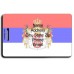 SERBIA FLAG LUGGAGE TAGS