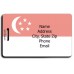 SINGAPORE FLAG LUGGAGE TAGS