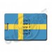 SWEDEN FLAG LUGGAGE TAGS