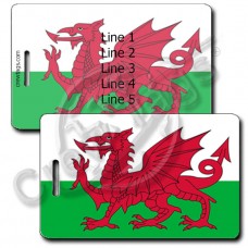 FLAG OF WALES LUGGAGE TAGS