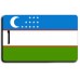 UZBEKISTAN FLAG LUGGAGE TAGS